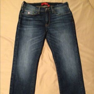Guess brand trousers,blue stretch denim for men New,size 31-30